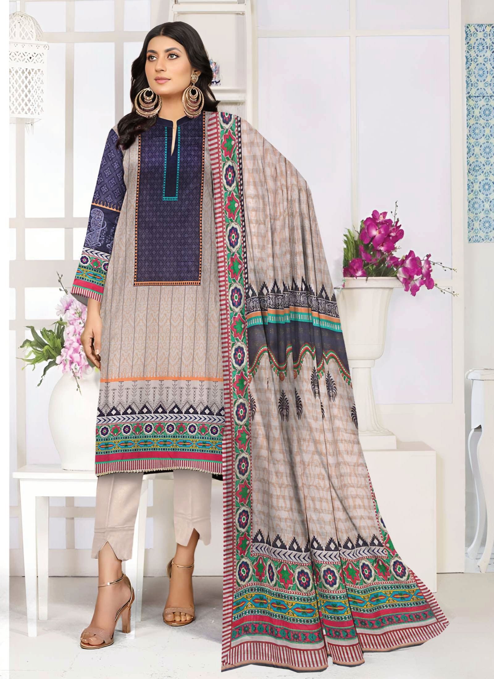 Sea Bareeze Summer Lawn 2024 Digital Print Premium Lawn