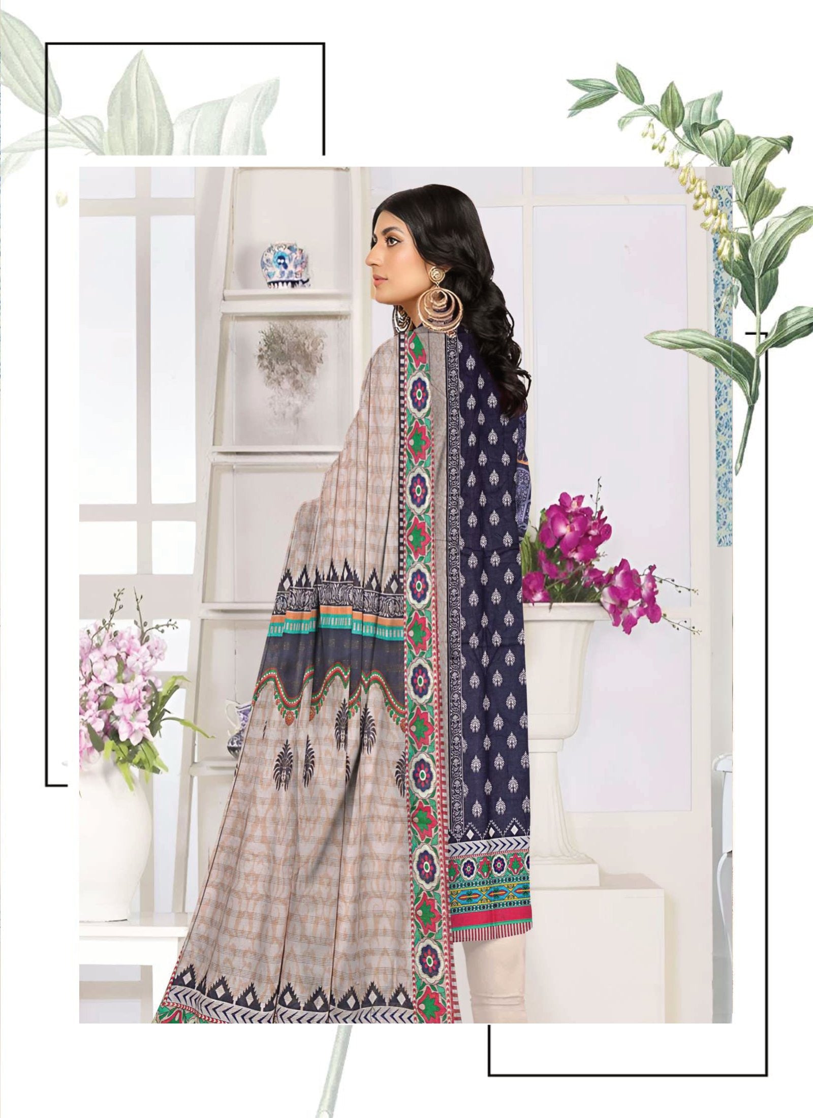 Sea Bareeze Summer Lawn 2024 Digital Print Premium Lawn