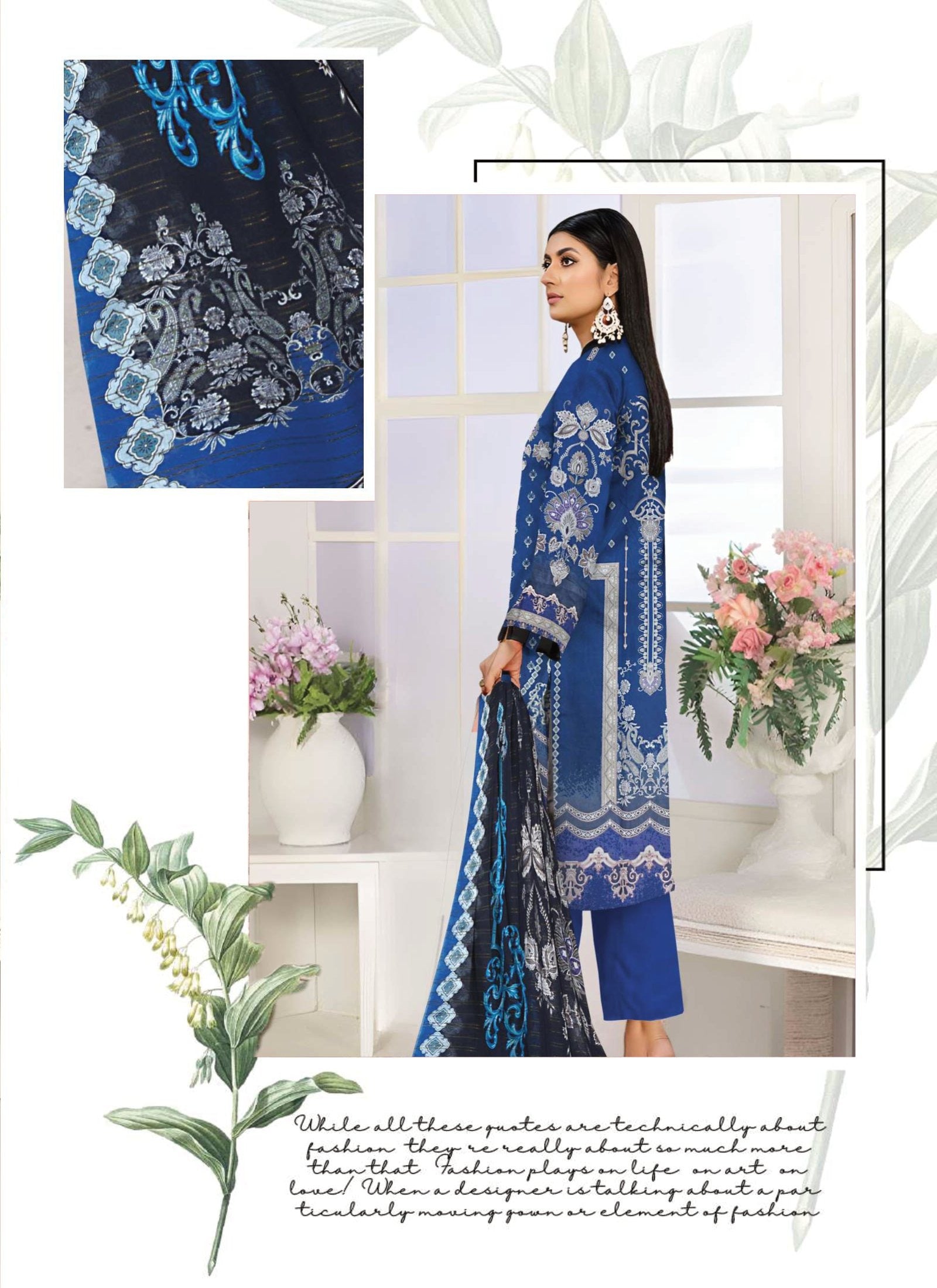Sea Bareeze Summer Lawn 2024 Digital Print Premium Lawn