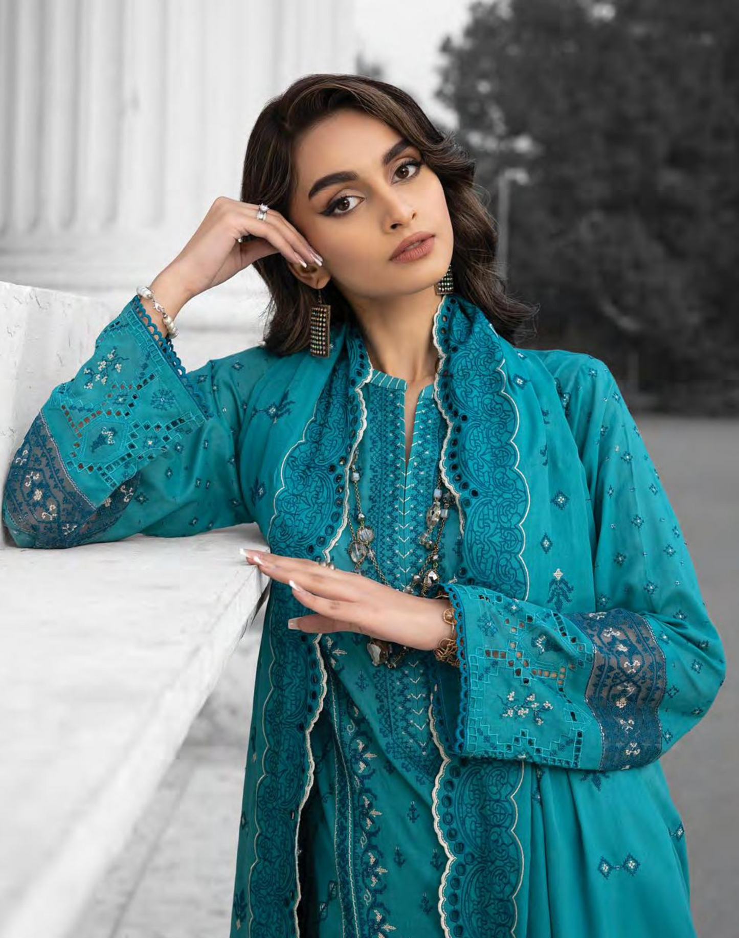 LAKHANY Spring Embroidered